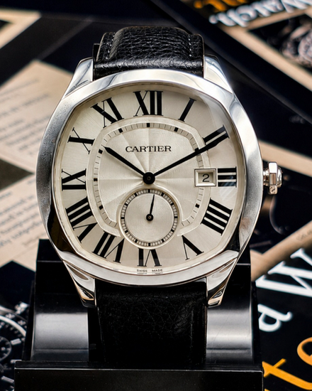 2018 Cartier Drive De Cartier 40MM Silver Dial Leather Strap (WSNM0004)