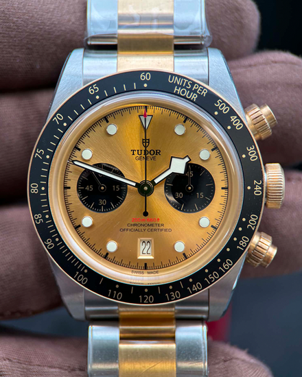2025 Tudor Black Bay Chrono S&G 41MM Champagne Dial Steel Bracelet (79363N)