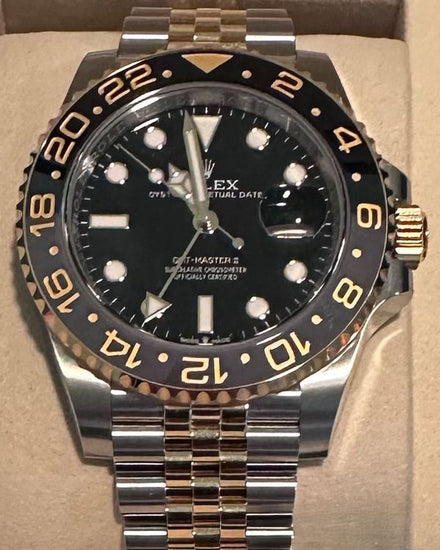2026 Rolex GMT-Master II "Bumblebee" 40MM Black Dial Two-Tone Jubilee Bracelet (126713GRNR)