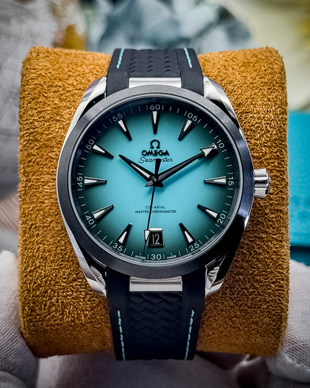 2025 Omega Seamaster Aqua Terra 150M 41MM Turquoise Dial Rubber Strap (220.32.41.21.03.001)