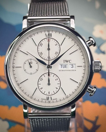 2018 IWC Schaffhausen Portofino 42MM Silver Dial Steel Bracelet (IW391009)