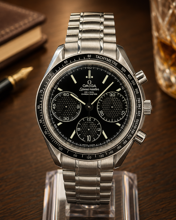No Reserve - 2024 Omega Speedmaster Racing 40MM Black Dial Steel Bracelet (326.30.40.50.01.001)