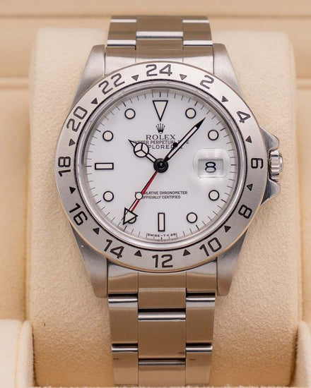Rolex Explorer II "Polar" 40MM White Dial Oyster Bracelet (16570)