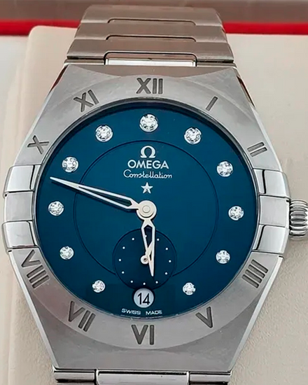 2026 Omega Constellation 34MM Blue Dial Steel Bracelet (131.10.34.20.53.001)