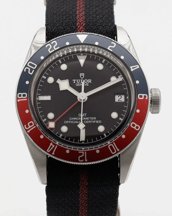 Tudor Black Bay GMT "Pepsi" 41MM Black Dial Textile Strap (79830RB-0003)