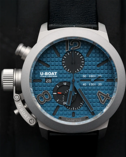2025 U-Boat Classico L.E. 45MM Blue Dial Rubber Strap (3003)
