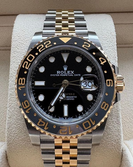 2024 Rolex GMT-Master II "Bumblebee" 40MM Black Dial Two-Tone Jubilee Bracelet (126713GRNR)