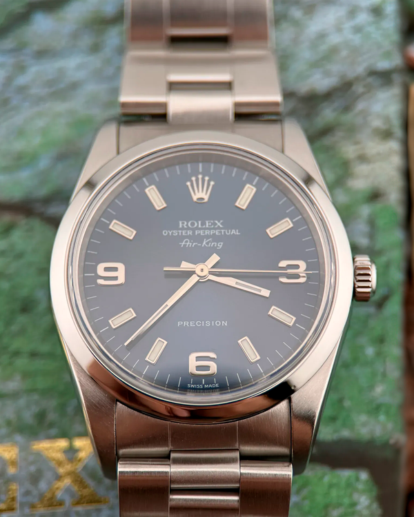 2002 Rolex Air-King 34MM Blue Dial Oyster Bracelet (14000M)