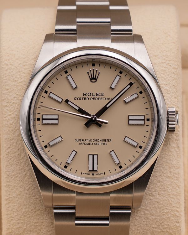 2026 Rolex Oyster Perpetual 41MM Yellow Dial Oyster Bracelet (134300)