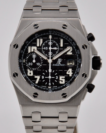 Audemars Piguet Royal Oak Offshore "Beast" 42MM Black Dial Steel Bracelet (25721ST.OO.1000ST.08.A)