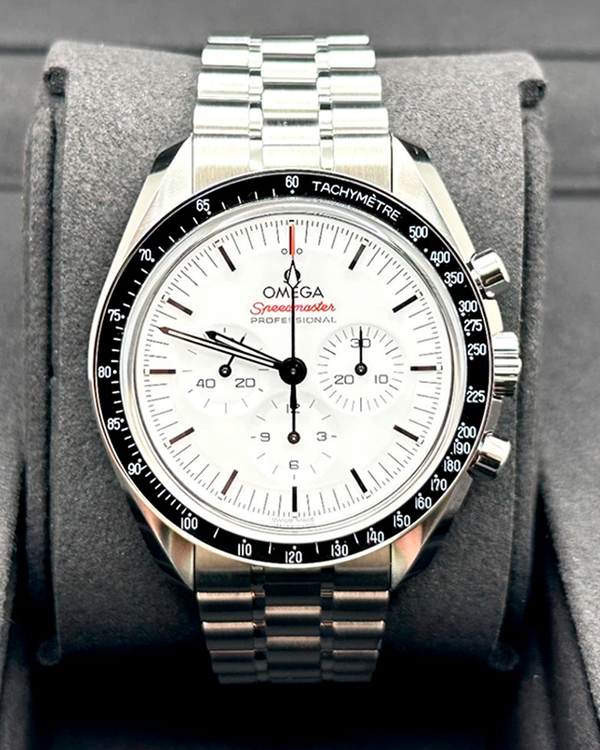 2025 Omega Speedmaster Professional Moonwatch 42MM White Dial Steel Bracelet(310.30.42.50.04.001)