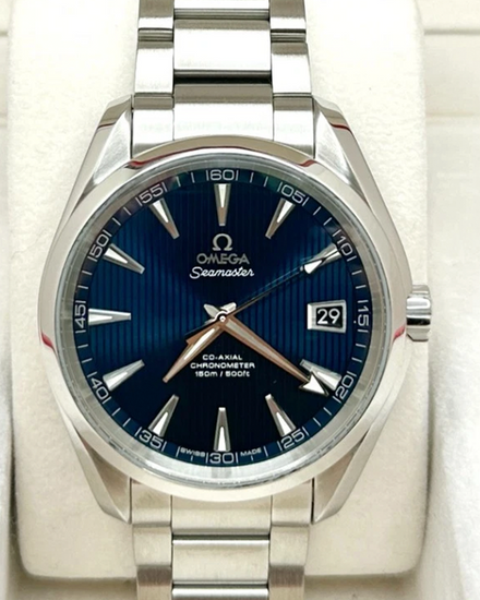 2014 Omega Seamaster Aqua Terra 150M 41.5MM Blue Dial Steel Bracelet (231.10.42.21.03.001)