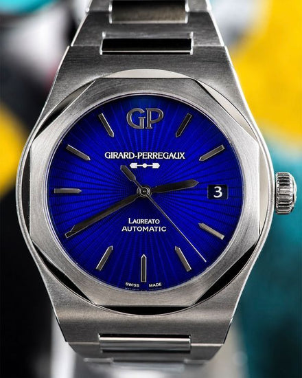 2022 Girard Perregaux Laureato Eternity Edition L.E. 42MM Blue Dial Steel Bracelet (81010-11-432-11A)
