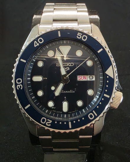 No Reserve - 2020 Seiko 5 Sports 42.5MM Blue Dial Steel Bracelet (SRPD51)