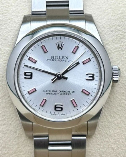 2011 Rolex Oyster Perpetual 31MM Silver Dial Oyster Bracelet (177200)