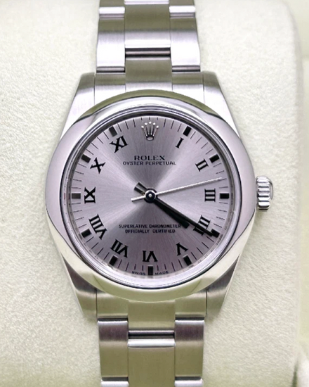 2007 Rolex Oyster Perpetual 31MM Silver Dial Oyster Bracelet (177200)