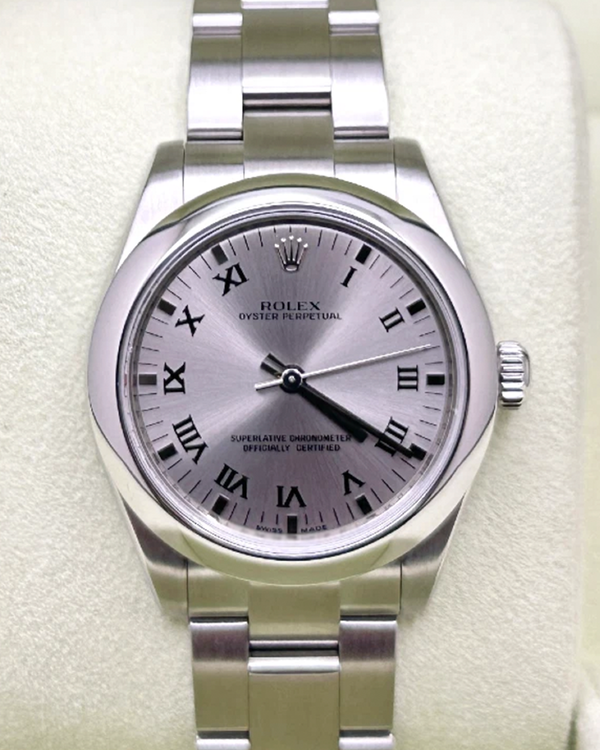 2007 Rolex Oyster Perpetual 31MM Silver Dial Oyster Bracelet (177200)
