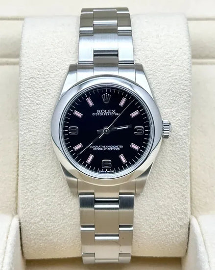 2012 Rolex Oyster Perpetual 31MM Black Dial Oyster Bracelet (177200)
