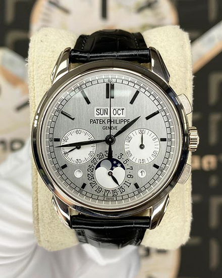 Patek Philippe Grand Complications 41MM Silver Dial Leather Strap (5270G-001)
