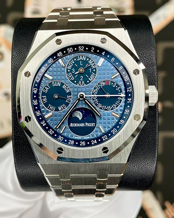 Audemars Piguet Royal Oak Perpetual Calendar "Full Brick" 41MM Blue Dial Steel Bracelet (26574ST.OO.1220ST.03)