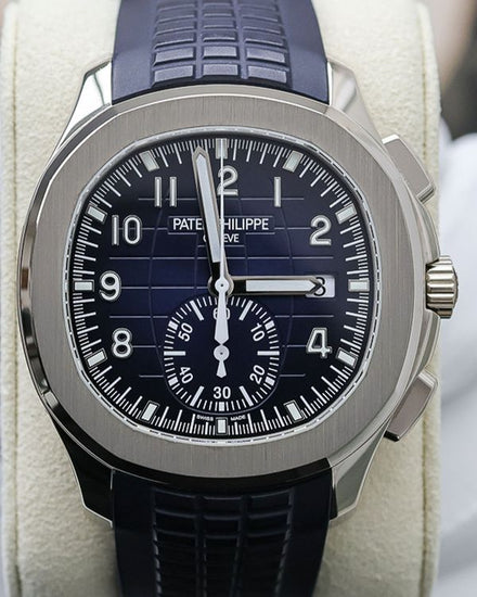 Patek Philippe Aquanaut 42.2MM Blue Dial Rubber Strap (5968G-001)
