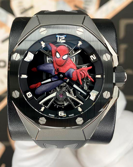 Audemars Piguet Royal Oak Concept 42MM  "Spider-Man" Dial Rubber Strap (26631IO.OO.D002CA.01)