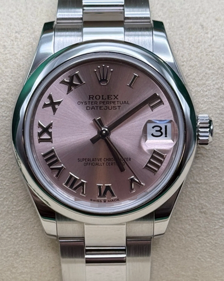 2026 Rolex Datejust 31MM Pink Dial Oyster Bracelet (278240)