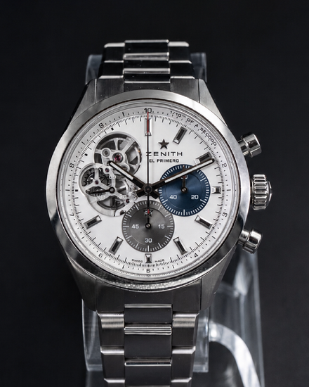 2022 Zenith El Primero Chronomaster 39.5MM Silver Dial Steel Bracelet (03.3300.3604/69.M3300)