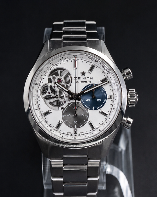 2022 Zenith El Primero Chronomaster 39.5MM Silver Dial Steel Bracelet (03.3300.3604/69.M3300)