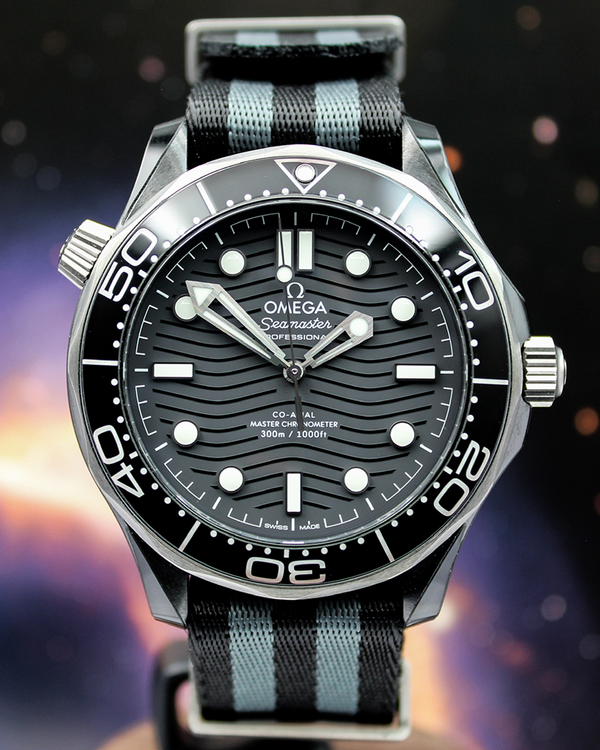 2023 Omega Seamaster Diver 300M 43.5MM Black Dial Textile Strap (210.92.44.20.01.002)