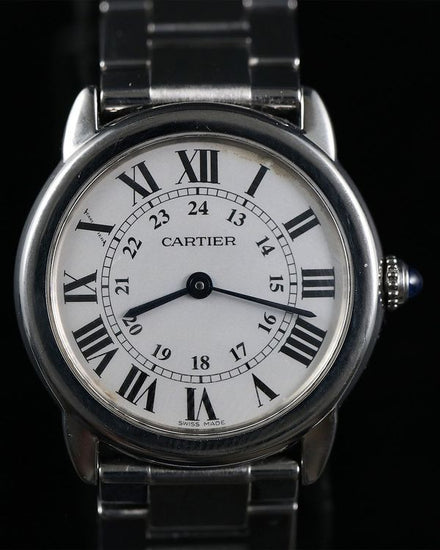 Cartier Ronde De Cartier Solo 29MM Quartz White Dial Steel Bracelet (3601)