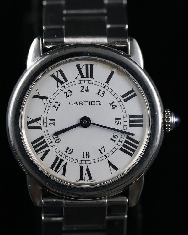 Cartier Ronde De Cartier Solo 29MM Quart Silver Dial Steel Bracelet (3601)