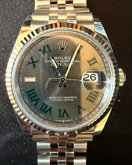 2025 Rolex Datejust "Wimbledon" 36MM Slate Dial Oyster Bracelet (126234)