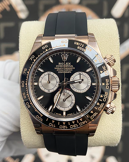 Rolex Cosmograph Daytona 40MM Black Dial Oysterflex Strap (126515LN)