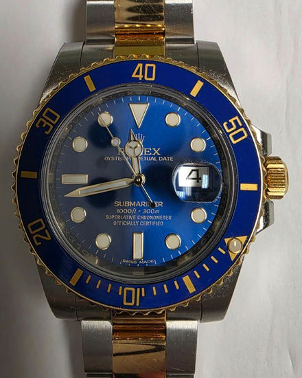 2018 Rolex Submariner Date "Bluesy" 40MM Blue Dial Two-Tone Oyster Bracelet (116613LB)