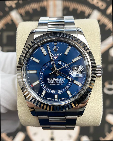 Rolex Sky-Dweller 42MM Blue Dial Oyster Bracelet (326934)