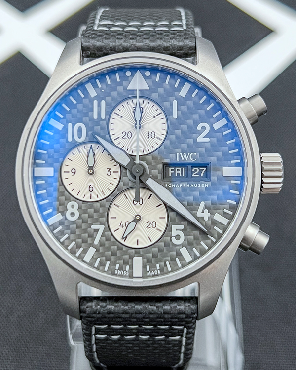 2022 IWC Schaffhausen Pilot "AMG Edition" 43MM Carbon Fiber Dial Leather Strap (IW377903)