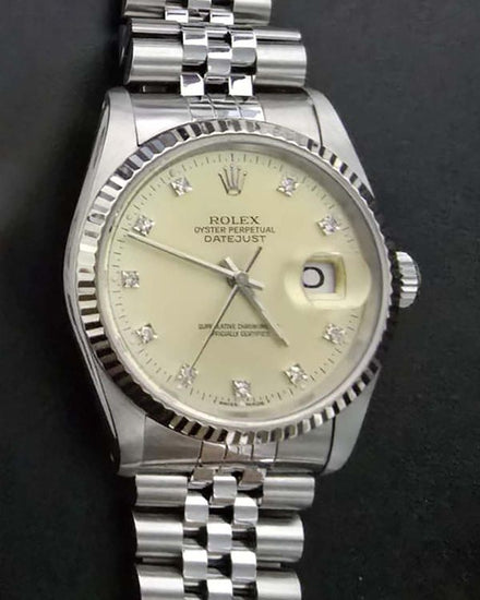 1994 Rolex Datejust 36MM Silver Dial Steel Jubilee Bracelet (16234)