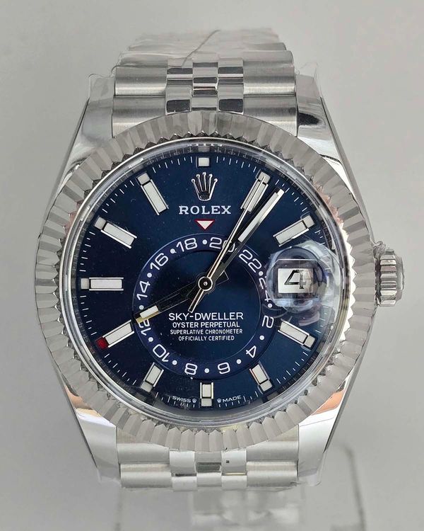 (Working) 2026 Rolex Sky-Dweller 42MM Blue Dial Jubilee Bracelet (336934)