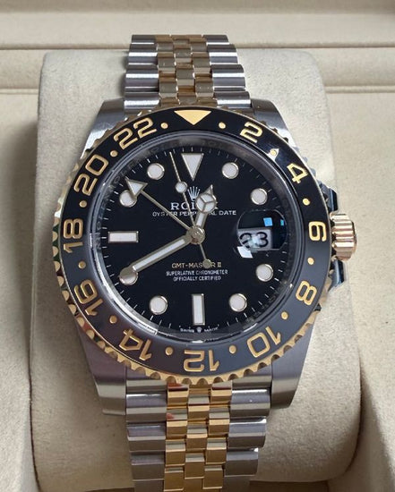 2026 Rolex GMT-Master II "Bumblebee" "Zombie" 40MM Black Dial Two-Tone Jubilee Bracelet (126713GRNR)