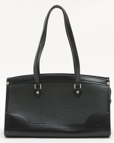 Louis Vuitton Madeleine EPI PM Bag Medium Leather Noir Silver-Tone Hardware Leather Strap (M59332)