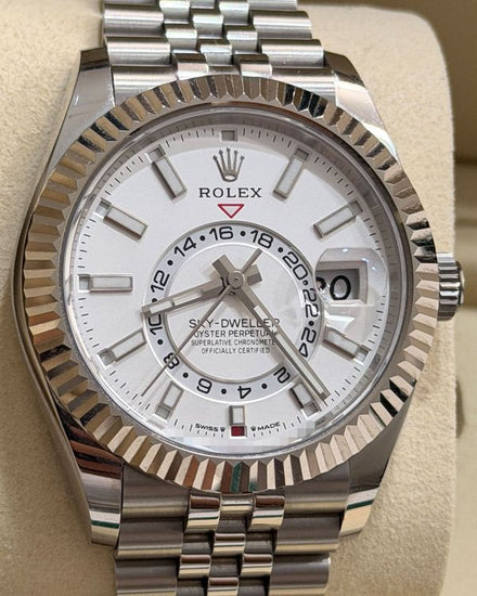 2026 Rolex Sky-Dweller 42MM White Dial Jubilee Bracelet (336934)
