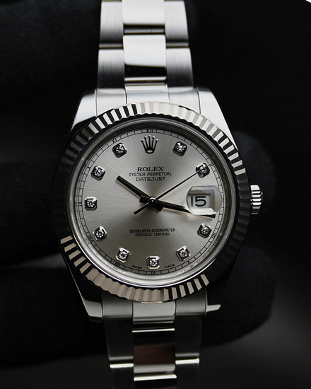 2010 Rolex Datejust II 41MM Silver Dial Oyster Bracelet (116334)