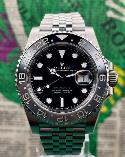 2025 Rolex GMT-Master II "Bruce Wayne" 40MM Black Dial Jubilee Bracelet (126710GRNR)