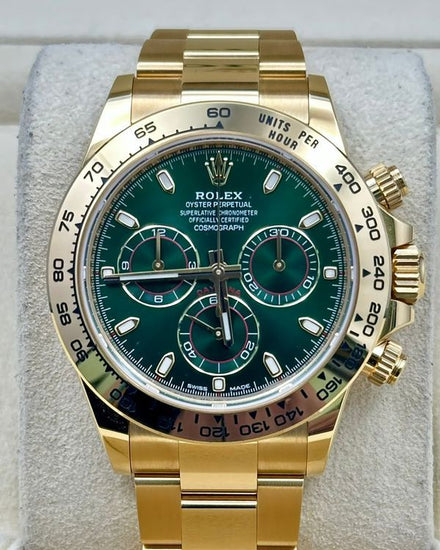 2023 Rolex Cosmograph Daytona "John Mayer" 40MM Green Dial Yellow Gold Oyster Bracelet (116508)