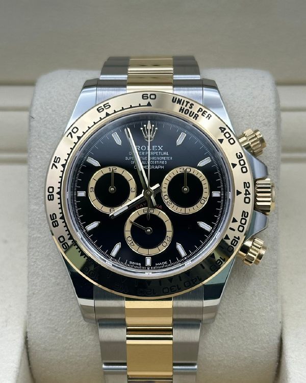 2024 Rolex Cosmograph Daytona 40MM Black Dial Two-Tone Oyster Bracelet (126503)