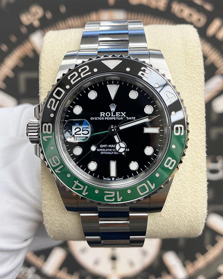 Rolex GMT-Master II “Sprite” 40MM Black Dial Oyster Bracelet (126720VTNR)