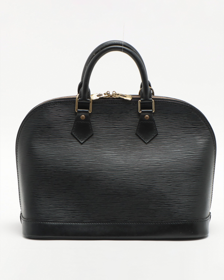 Louis Vuitton Bag EPI Alma PM Black Leather Bag Gold-Tone Hardware Leather Strap (M52142)