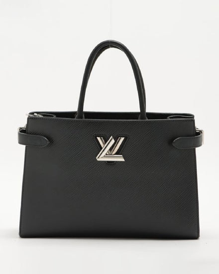 Louis Vuitton Bag Twist Handbag Black EPI Leather Medium Silver-Tone Hardware (LV Handbag)