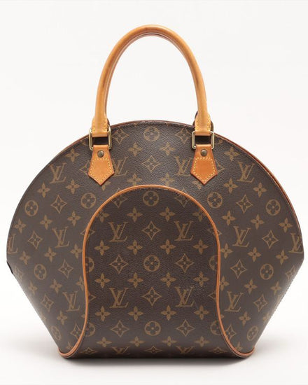 Louis Vuitton Monogram Ellipse MM Medium Canvas Gold-Tone Hardware Leather Strap (M51126)